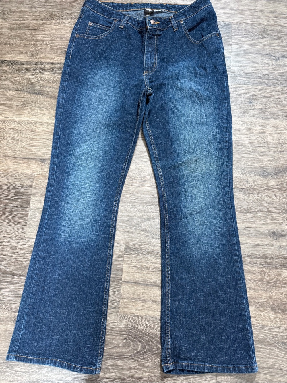 Mossimo Stretch Bootcut Jeans Dark‎ Wash Women's Approx Size 10 Blue Denim